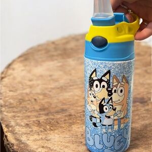 Bluey Kids Water Bottle with Straw